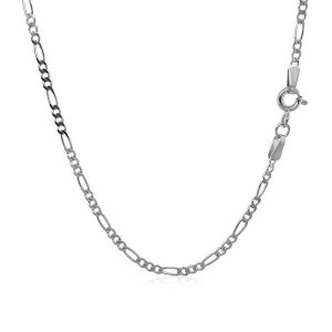 Unbranded 36699-20 14k White Gold Solid Figaro Chain 1.9mm Size: 20''