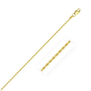 Unbranded 99048-16 14k Yellow Gold Solid Rope Chain 1.25mm Size: 16''