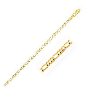 Unbranded 57700-10 2.8mm 14k Yellow Gold Figaro Anklet Size: 10''