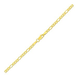 Unbranded 57700-10 2.8mm 14k Yellow Gold Figaro Anklet Size: 10''