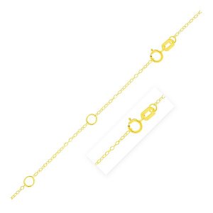 Unbranded 30758-18 Double Extendable Piatto Chain In 14k Yellow Gold (