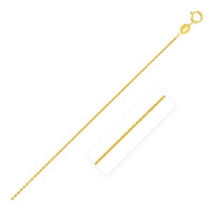 Unbranded 93464-18 14k Yellow Gold Oval Cable Link Chain 0.85mm Size: 