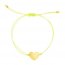 Unbranded 09054-9.25 9 14 Inch Yellow Cord Adjustable Bracelet With 14