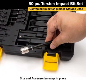 Titan 16251 50 Pc Torsion Impact Bit Set