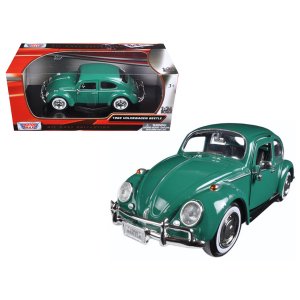 Motormax 73223grn 1966 Volkswagen Beetle Green 124 Diecast Model Car B