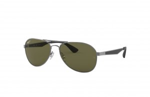 Ray RB3549-004/9A Ray-ban Rb3549-0049a Men Polished Gunmetal Pilot Gre