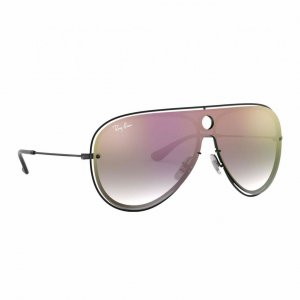 Ray RB3605N-186/XO Ray-ban Rb3605n-186x0 Black Aviator Blue Gradient M