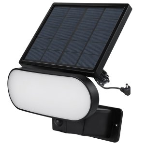 Wasserstein RINGSOFLDLIGBLKUS 2-in-1 Floodlight And Solar Panel Charge