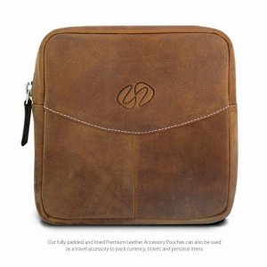 Maccase LPH-VN Premium Leather Travel Pouch - Vintage