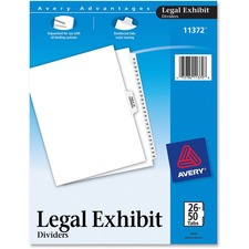 Avery AVE 11372 Averyreg; Premium Collated Legal Exhibit Dividers With