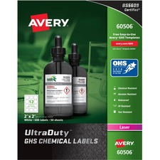 Avery AVE 60506 Averyreg; Ultraduty Warning Label - Permanent Adhesive