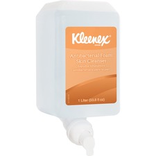 Kimberly KCC 91554 Kleenex Kimcare Antibacterial Foam Cleanser - 33.8 