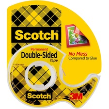 3m 136 Scotch Double-sided Tape - 20.83 Ft Length X 0.50 Width - 1 Cor