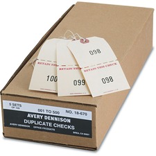 Avery AVE 18670 Averyreg; Duplicate Auto Park Tags - 4.75 Length X 2.3