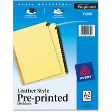 Avery AVE 11350 Averyreg; Preprinted Tab Dividers - Gold Reinforced Ed