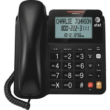 At ATT CL2940 Att Cl2940 Standard Phone - Black - 1 X Phone Line - Spe