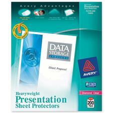 Avery A7074400F Averyreg; Heavyweight Sheet Protectors - For Letter 8 