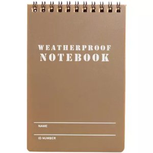 Fox 39-048 4 X 6 Military Style Weatherproof Notebook - Coyote -6pk