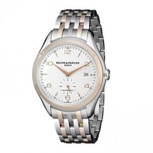 Baume 10140 Baume  Mercier  Clifton Two Tone Stainless Steel Silver Di