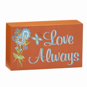 Creative 60906 Love Always Wooden Sign - 3 X 5 Decorative Art