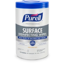 Gojo GOJ 934206 Purellreg; Professional Surface Disinfect Wipes - Read