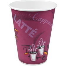 Dart SCC 412SIN0041 Solo Bistro Design Disposable Paper Cups - 12 Fl O