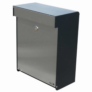 Qualarc ALX-GRM-BS Allux Series Mailboxes Grandform In Blackstainless 