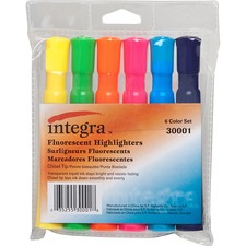 Integra ITA 30001 Chisel Desk Liquid Highlighters - Chisel Marker Poin