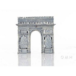 Old AJ033 Elegant Arc De Triomphe Coin Bank For Savvy Savers