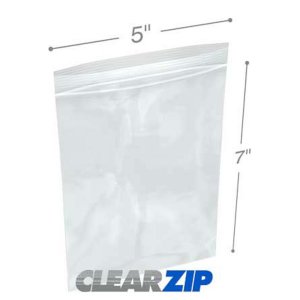 International CZ20507 Clearzip Lock Bags  5 X 7 .002