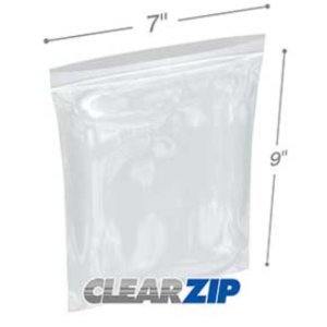 International CZ40709 Clearzip Lock Top Bags  7 X 9 4 Mil