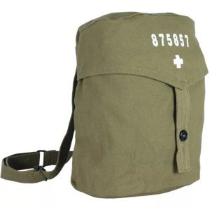 Fox 42-470 Swiss Army Gas Mask Bag - Olive Drab