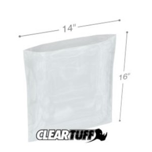 International PB41416 Flat Poly Bags  14 X 16 4 Mil