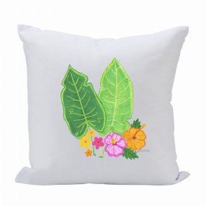 Creative 103230 Pillow 16x16 2 Leavesmulti Flowers