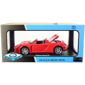 Optimum 724242 Porsche Carrera Gt Convertible Red 124 Diecast Model Ca