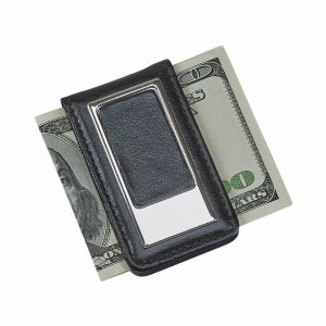 Creative 2565 Black Leatherette Money Clip, 3