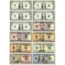 Ashley ASH 10066 Ashley Us Dollar Bill Set Die-cut Magnets - Magnetic 