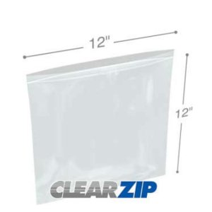 International CZ41212 Clearzip Lock Top Bags  12 X 12 4 Mil