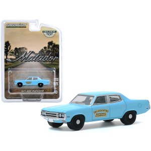 Greenlight 30153 1971 Amc Matador Bright Blue Tri-counties Bonding Com