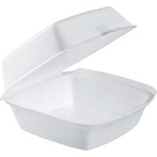 Dart DCC 60HT1 Solo Hinged Lid 6 Foam Container - - Foam - Disposable 