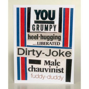 Barnes SQ1087146 You Grumpy...  Greeting Card (pack Of 6)