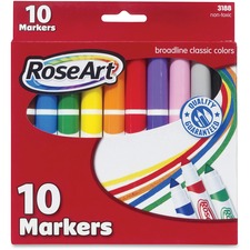 Mattel RAI DDT51 Roseart Broadline Classic Colors Markers - Broad Mark