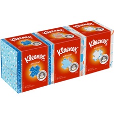 Kimberly KCC 21286CT Kleenex Anti-viral Facial Tissue - 3 Ply - White 