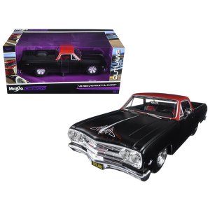 Maisto 32517 1965 Chevrolet El Camino Matt Black Outlaws 125 Diecast M