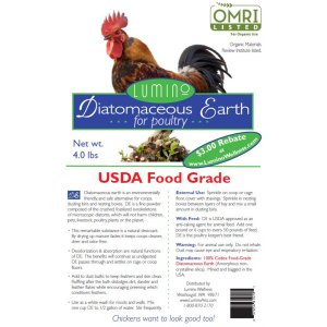 Lumino MA543 Food Grade  Diatomaceous For Poultry 4 Lbs