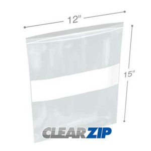 International CZW61215 Clearzip Lock Top Bags  12 X 15 6 Mil