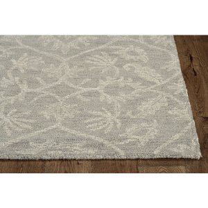 Homeroots.co 374729 27 X 96 Grey Wool Rug