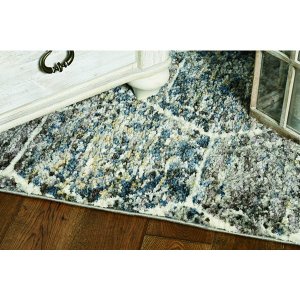 Homeroots.co 374387 39 X 59  Grey Or  Teal Polyester Rug