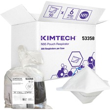 Kimberly KCC 53358CT Kimberly-clark N95 Pouch Respirator - Breathable,