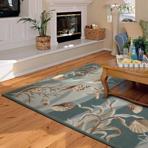 Homeroots.co 375433 39 X 63 Seafoam Polyester Rug